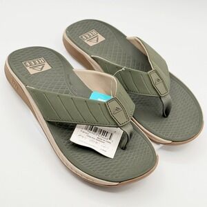Reef The Deckhand Flip Flop Sandal Size 13 Mens Olive Gum, NEW